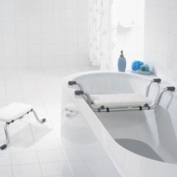Badekarsete/Fotstøtte Eco hvit A0042001