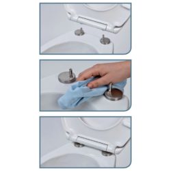 Toalettsete duroplast myk lukkefunksjon CARRIBEAN trykk
