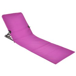 HI Sammenleggbar strandmatte med ryggstøtte PVC rosa