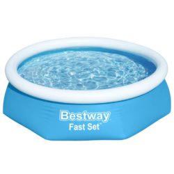 Oppblåsbart svømmebasseng Fast Set rundt 244×66 cm 57265