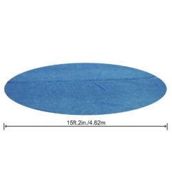 Soldrevet bassengtrekk Flowclear rund 462 cm blå