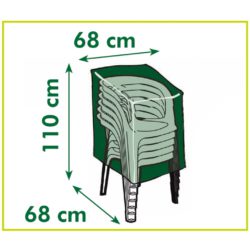 Hagemøbeltrekk for stoler 110x68x68 cm