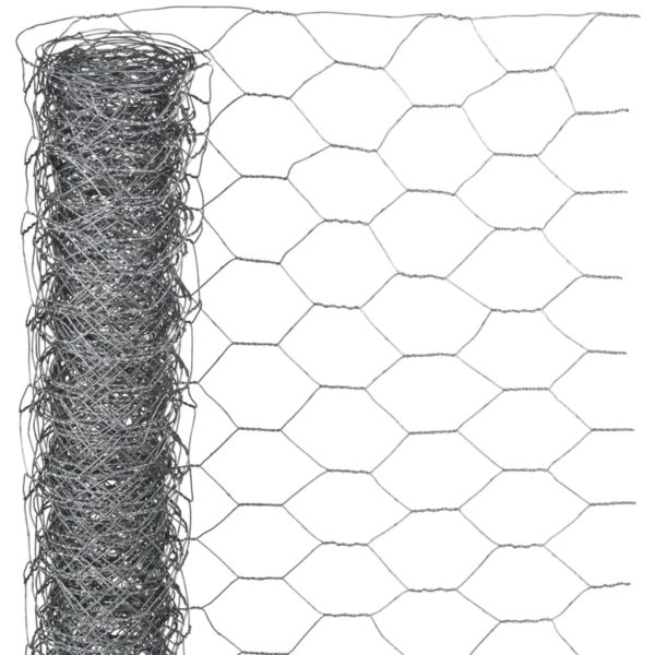 Nature Gjerdenetting sekskantet 1×10 m 40 mm galvanisert stål