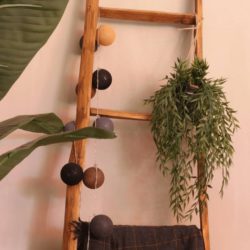 Kunstig hengende bambusbusk i potte 60 cm