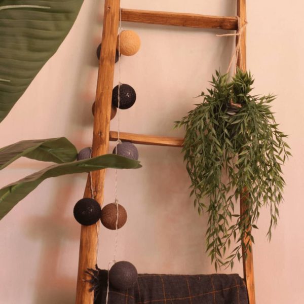 Kunstig hengende bambusbusk i potte 60 cm
