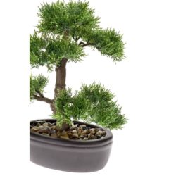 Kunstig sedertre bonsai grønn 32 cm 420001
