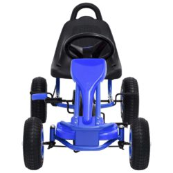 Pedal-go-kart med pneumatiske dekk blå