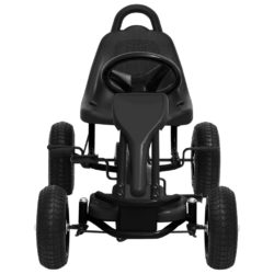 Pedal-go-kart med pneumatiske dekk svart