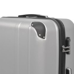 vidaXL 4-delers koffertsett sølv