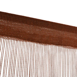 Trådgardiner 2 stk 100×250 cm brun