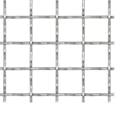 vidaXL Krympet kjedegjerde for hage rustfritt stål 50×50 cm 11x11x2 mm