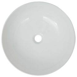 Servant rund keramisk hvit 41,5×13,5 cm