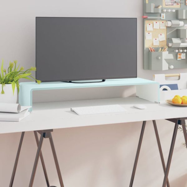 vidaXL TV-benk glass grønn 80x30x13 cm