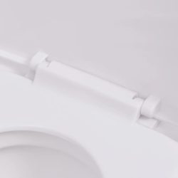 Vegghengt toalett i hvit keramikk
