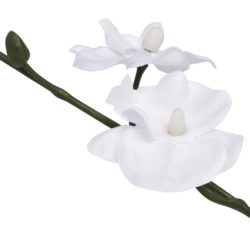 Kunstig orkidè med potte 30 cm hvit