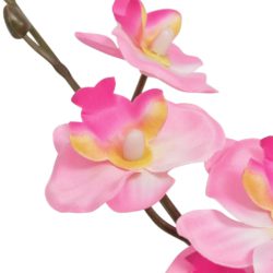 Kunstig orkidè med potte 30 cm rosa