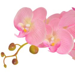 Kunstig orkidè med potte 65 cm rosa