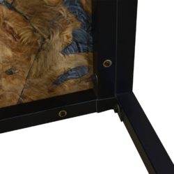 Salongbord teak harpiks 110x60x40 cm