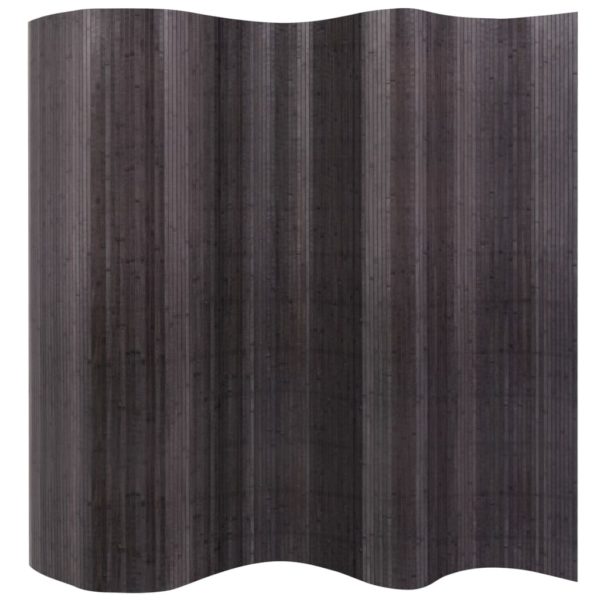 vidaXL Romdeler bambus grå 250×165 cm