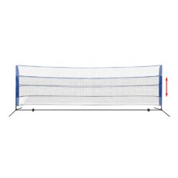 vidaXL Badmintonnett med fjærballer 500×155 cm