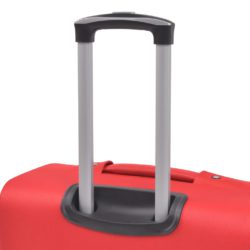 Mykt koffertsett i 3 deler rød