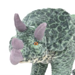 Stående lekedinosaur triceratops grønn XXL