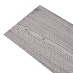 Ikke-klebende PVC-gulvplanker 5,26 m² 2 mm mørkegrå
