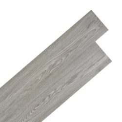vidaXL Selvklebende gulvplanker PVC 5,02 m² 2 mm mørkegrå