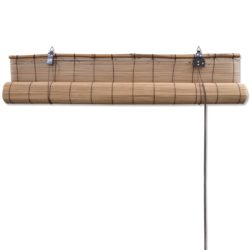 Rullegardin bambus 80×220 cm brun