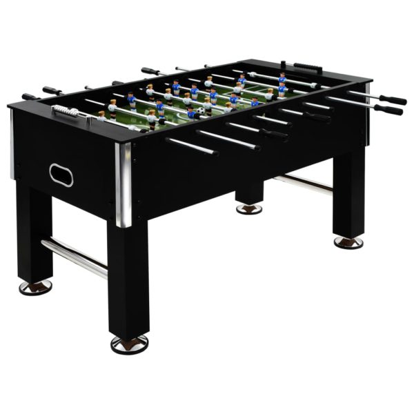 vidaXL Fotballbord stål 60 kg 140×74,5×87,5 cm svart