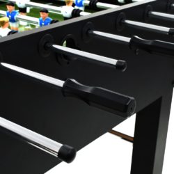 Fotballbord stål 60 kg 140×74,5×87,5 cm svart