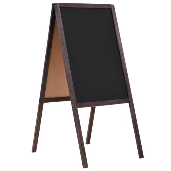 vidaXL Dobbeltsidig tavle sedertre frittstående 40×60 cm
