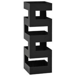 Paraplystativ Tetris stål svart