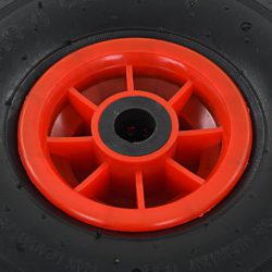 Sekketralle hjul 2 stk gummi 3,00-4 (245×82)