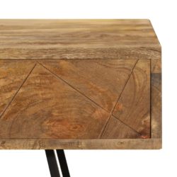 Skrivebord med skuffer heltre mango 110x50x76 cm