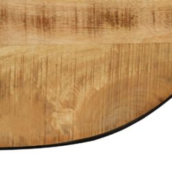 Salongbord ovalt heltre mango og stål 100 cm