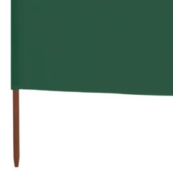 Vindskjerm 6 paneler stoff 800×80 cm grønn