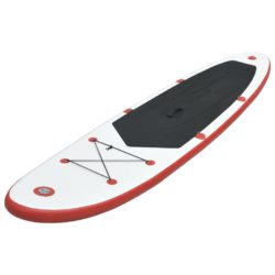 Oppblåsbart padlebrettsett rød og hvit