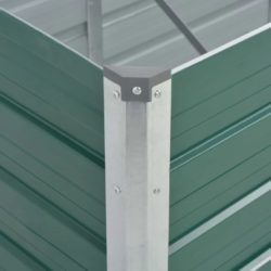 Høybed galvanisert stål 240x80x45 cm grønn