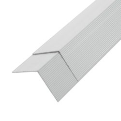 vidaXL Vinkellister for terrassebord 5 stk aluminium 170 cm sølv