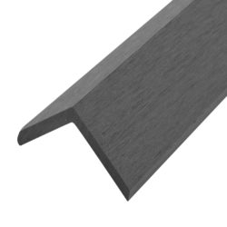 Vinkellister for terrassebord 5 stk WPC 170 cm grå