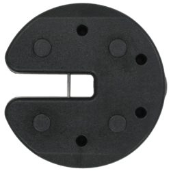 Vektplater for lysthus 4 stk svart 220×50 mm betong