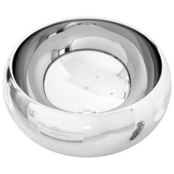 vidaXL Vask 40×15 cm keramikk sølv