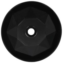 Vask 36×14 cm keramikk svart
