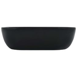 vidaXL Vask 45,5x32x13 cm keramikk svart