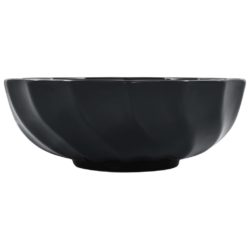 vidaXL Vask 46×17 cm keramikk svart