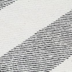 Teppe bomull stripemønster 220×250 cm antrasitt