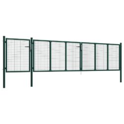 Hageport stål 500×75 cm grønn