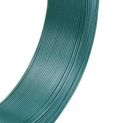 vidaXL Gjerdetråd 250 m 0,9/1,4 mm stål svartaktig grønn