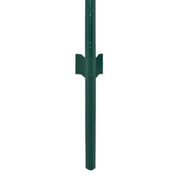 vidaXL Kjedenettinggjerde med stolper stål 25×1 m grønn